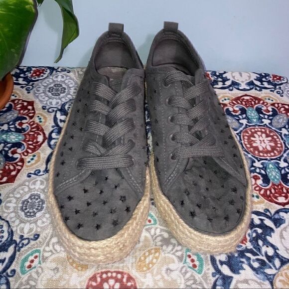 Universal Thread, Grey Jenna Star Espadrilles, Laser Cut Stars, Target Women’s 6 - Picture 4 of 9